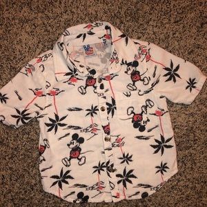 Junk Food Mickey Mouse Button Down